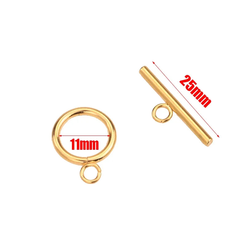 5 Sets Stainless Steel OT Clasps Connectors for DIY Jewelry