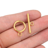 5 Sets Stainless Steel OT Clasps Connectors for DIY Jewelry