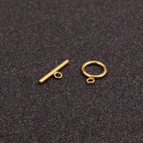 5 Sets Stainless Steel OT Clasps PlatedToggle Clasp Connectors for DIY