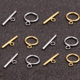 5 Sets Stainless Steel OT Clasps PlatedToggle Clasp Connectors for DIY