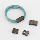 5 Sets Tibetan Bronze Magnetic Clasp for 10x2.5mm Leather Cord Bracelet DIY
