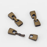 5 Tibetan Silver/Bronze Snap Clasp 5mm-10mm Leather for DIY Bracelet