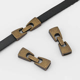 5 Tibetan Silver/Bronze Snap Clasp 5mm-10mm Leather for DIY Bracelet
