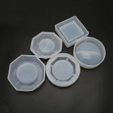 Shapes Ashtray Resin Silicone Mold Square Heart Round Rhombus Shape Ashtray