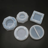 Shapes Ashtray Resin Silicone Mold Square Heart Round Rhombus Shape Ashtray