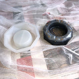 Resin Ashtray Mold Kit Round Square Heart Rhombus Shape Silicone Mold Casting