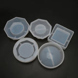Shapes Ashtray Resin Silicone Mold Square Heart Round Rhombus Shape Ashtray