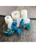 Crystal Quartz Rock Cluster Geode Druzy Stone Epoxy Resin Mold Pendant Mold
