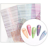 5 Sheets 3D Letters Chunky Glitter Nail Art Stickers