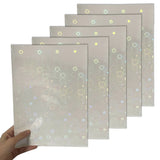 5 Sheets Broken Glass Holographic Cold Laminated Film - Glitter Overlay