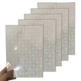 5 Sheets Broken Glass Holographic Cold Laminated Film - Glitter Overlay