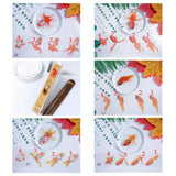 5 Sheets Fish 3D Mold Resin Stickers Decal Landscape Decorative DIY Crafts