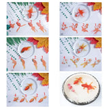 5 Sheets Fish 3D Mold Resin Stickers Decal DIY Crafts Decoration