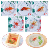5 Sheets Fish 3D Mold Resin Stickers Decal DIY Crafts Decoration