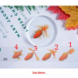 5 Sheets Fish 3D Mold Resin Stickers Decal Landscape Decorative DIY Crafts