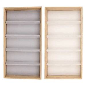 5 Slot Sunglasses Eyeglass Watch Display Box Organizer Storage Case