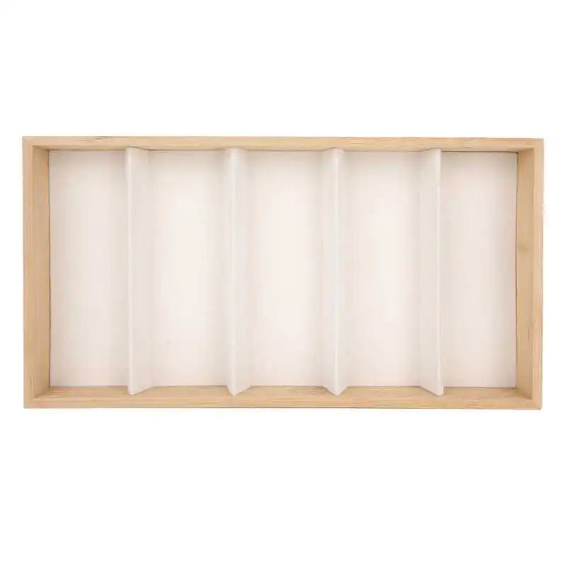 5 Slot Sunglasses Eyeglass Watch Display Box Organizer Storage Case