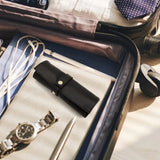 5 Slot Watch Roll Case Nylon Canvas Watch Bag Organizer