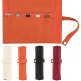 5 Slot Watch Roll Case Nylon Canvas Watch Bag Organizer
