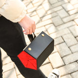 5 Slot Foldable Leather Eyewear Holder Display Organizer Case