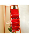 5-Slot Foldable Leather Sunglasses Organizer Case