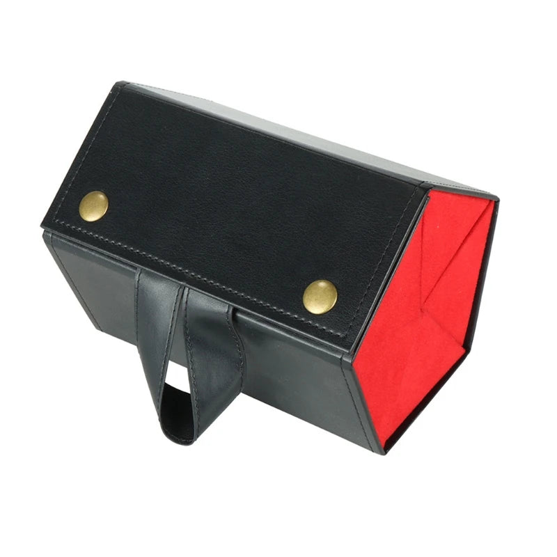 5-Slot Foldable Leather Sunglasses Organizer Case