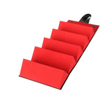 5-Slot Foldable Leather Sunglasses Organizer Case