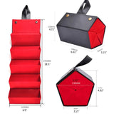 5-Slot Foldable Leather Sunglasses Organizer Case