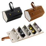 5-Slot Foldable Sunglasses Travel Case