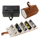 5 Slots Foldable Sunglasses Organizer Case Travel Holder