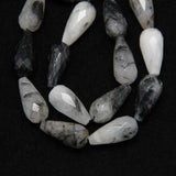 Natural 5 Stone Semi-precious Gems Teardrop Beads Bracelet