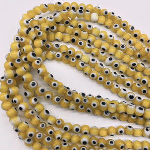 6mm Evil Eye 8mm Glaze Bead Red Eyes String of Beads for DIY