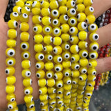 6mm Evil Eye 8mm Glaze Bead Red Eyes String of Beads for DIY
