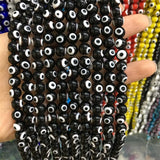 6mm Evil Eye 8mm Glaze Bead Red Eyes String of Beads for DIY
