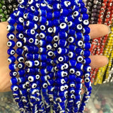 6mm Evil Eye 8mm Glaze Bead Red Eyes String of Beads for DIY