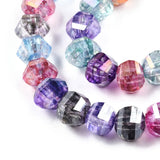 8mm Transparent Faceted Glass Beads Strands for DIY Jewelry Making