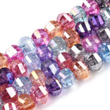 8mm Transparent Faceted Glass Beads Strands for DIY Jewelry Making