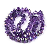8mm Transparent Faceted Glass Beads Strands for DIY Jewelry Making
