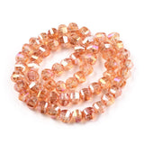8mm Transparent Faceted Glass Beads Strands for DIY Jewelry Making