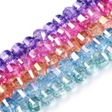 8mm Transparent Faceted Glass Beads Strands for DIY Jewelry Making