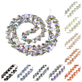 Colorful Heart Glass Beads Strands for Jewelry Making DIY Crafts