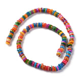 5 Strand Shell Flat Round Beads Mix DIY Jewelry Making