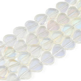 5 Strand Purple Heart Flat Glass Spacer Beads for Jewelry Making DIY