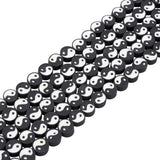 Taiji Pattern Clay Beads Strand for DIY Bracelet Necklace