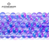 5 Strands/Lot Colorful Frost Golden Glass Beads 4-10mm Loose Spacer