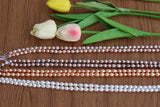 (5 Strands/lot)7-8mm Natural Freshwater Pearl Oval Rice Shape