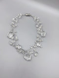 Floating Clear Quartz Crystals Necklace 18 Inch