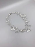 Floating Clear Quartz Crystals Necklace 18 Inch