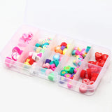 5 Style Cartoon Polymer Clay Beads Kits for DIY Jewelry Making