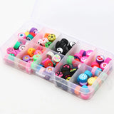 5 Style Cartoon Polymer Clay Beads Kits for DIY Jewelry Making
